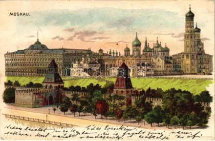 1899 (Vorläufer) Moscow, Moscou, Moskau; Kremlin. Kunstanstalt Kosmos S. II. litho (EB)