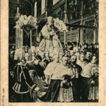 1900 Roma, Rome; SS Leone XIII in Sedia Gestatoria e la sua Corte / Pope Leo XIII (fl)