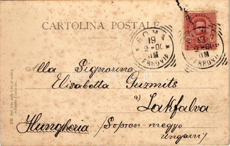 1900 Roma, Rome; SS Leone XIII in Sedia Gestatoria e la sua Corte / Pope Leo XIII (fl) - Image 2
