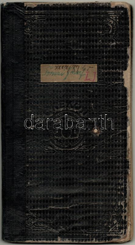 1943 Közgáz hallgató leckekönyve