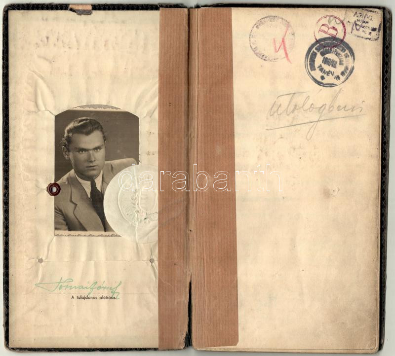 1943 Közgáz hallgató leckekönyve - Image 2