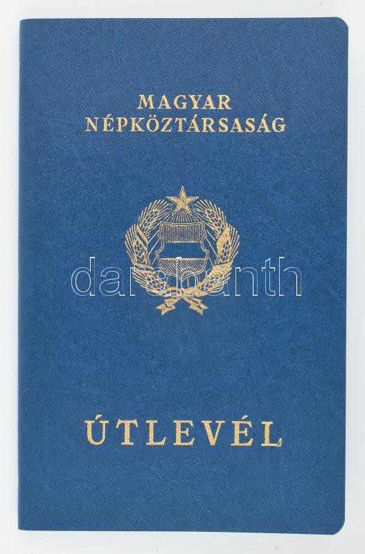 1974 Útlevél belga, német, osztrák vízumokkal