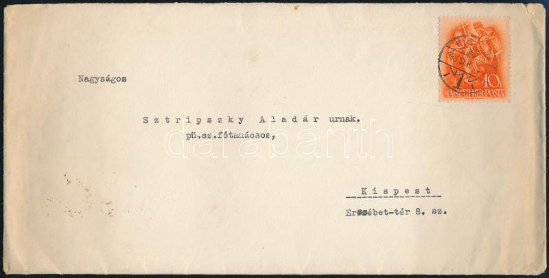 1938 Ráckevei és Pesterzsébeti adóhivatali köszönő hírlevelek 2 db borítékkal - Image 4
