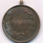 1907. 'Rúdugrás II. / 1907. jún. 2.' bronz díjérem füllel (30mm) T:1-,2