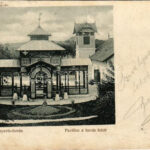 1903 Szántó, Santovka; Szántói savanyúvíz forrás, Pavilon a forrás felett. Divald Károly kiadása / mineral water spring, pavilion, spring source (r)
