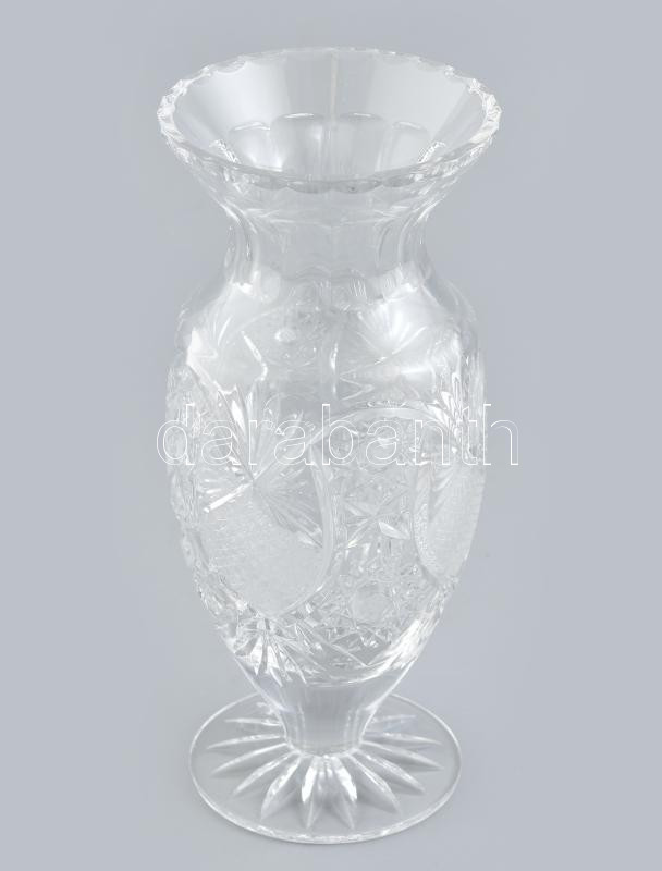 Kristályváza, hibátlan, m: 25 cm