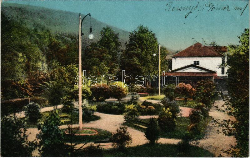 1917 Rozsnyó, Roznava; Vasas gyógyfürdő, park / spa, bath (EK)