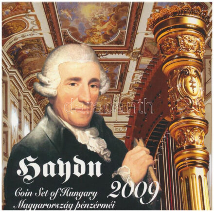 2009. 5Ft-200Ft 'Haydn' (6xklf) forgalmi sor + 'Joseph Haydn' Ag emlékérem (12g/0.999/29mm) T:PP Adamo FO43.3