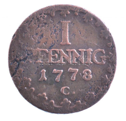Német Államok / Szászország 1778C 1pf Cu T:3 German States / Saxony-Albertine 1778C 1 Pfennig Cu C:F Krause KM#1000