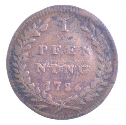 Osztrák Államok / Salzburgi Érsekség 1786. 1pf Cu T:3 Austrian States / Bishopric of Salzburg 1786. 1 Pfenning Cu C:F Krause KM#456