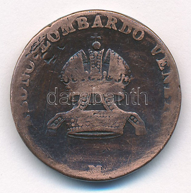 Olasz Államok / Lombardia-Velence 1822M 5c Cu T:3 Italian States / Lombardy-Venetia 1822M 5 Centesimi Cu C:F Krause C#3 - Image 2