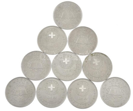 2006. 50Ft '125 éves a Magyar Vöröskereszt' (5x) + 2007. 50Ft '50 éves a Római Szerződés' (5x) T:1- Adamo FOEM6, FOEM8