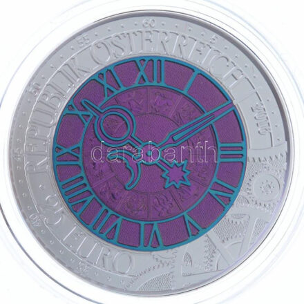 Ausztria 2016. 25E Ag-Nb 'Idő' eredeti tokban, tanúsítvánnyal T:BU Austria 2016. 25 Euro Ag-Nb 'Time' in original case, with certificate C:BU Krause KM# 3252