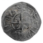 997-1038. Denár Ag 'I. István' (0,59g) T:1- patina Hungary 997-1038. Denar Ag 'Stephen I' (0,59g) C:AU patina Huszár: 1., Unger I.: 1. - Image 2