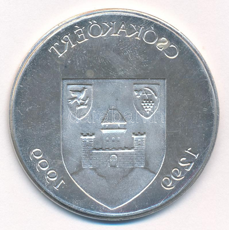 Fritz Mihály (1947-) 1999. 'Brindizi Szent Lőrinc török elleni győztes csatája - Csókakővár / Csókakőért' Ag emlékérem negatív veretű éremképpel (31,47g/0.999/42,5mm) T:1,1- - Image 2