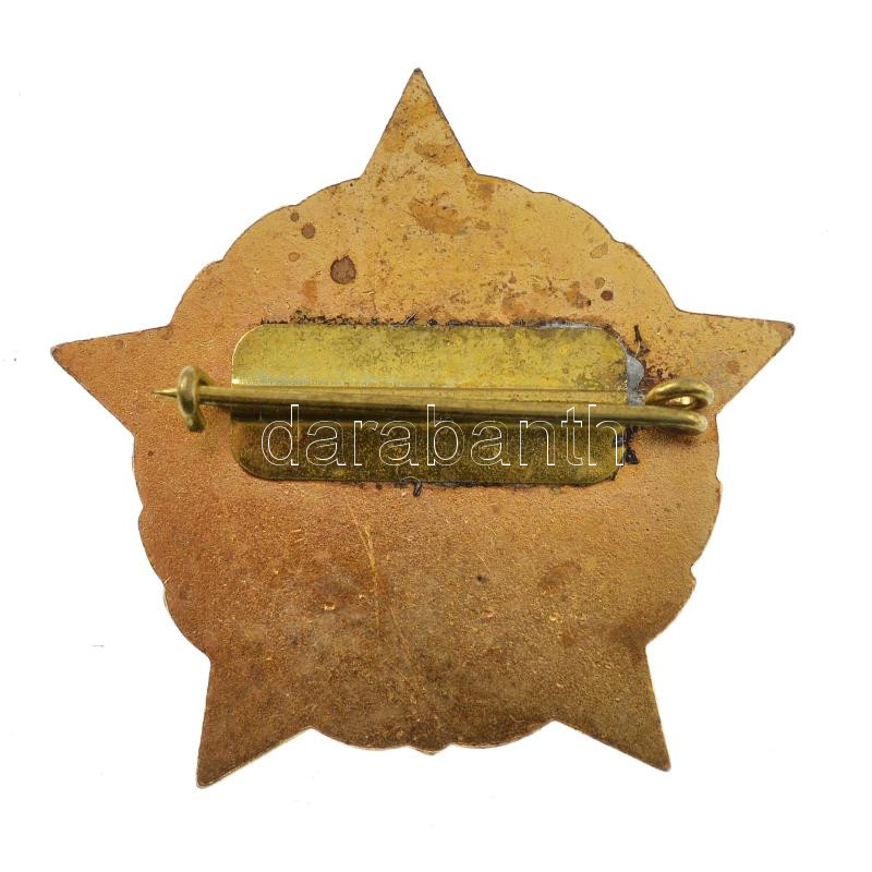 1985. 'Budapest Fővárosi Hadkiegészítő Parancsnokság 1955-1985' festett bronz jelvény T:1 - Image 2