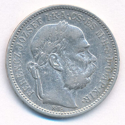 1895KB 1K Ag 'Ferenc József' T:2- Adamo K5