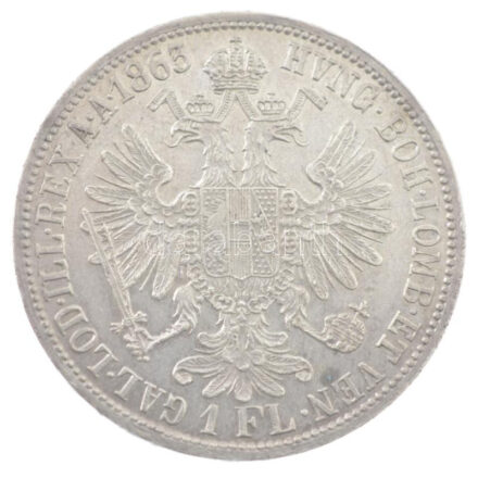 Ausztria 1863A 1Fl Ag 'Ferenc József' T:1- patina, egy karc Austria 1863A 1 Florin Ag 'Franz Joseph' C:AU patina, a scratch Krause KM#2219