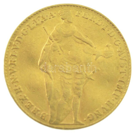 1840. Dukát Au 'V. Ferdinánd' (3,49g/0.986) T:2- kis ph / Hungary 1840. Ducat Au 'Ferdinand V' (3,49g/0.986) C:VF small edge error Adamo D13