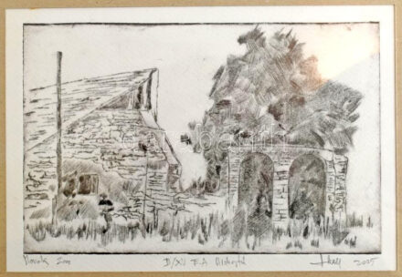 Azonosítatlan jelzéssel Monok, Hidegtű, papír, jelzet szorszámozott mévészpéldány II/XV. EA: 14x20 cm