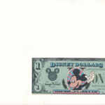 Amerikai Egyesült Államok 1987A 1DD bankjegyes borítékban, elsőnapi bélyegzéses bélyeggel T:1 USA 1987A 1 Disney Dollar in banknote envelope with first day of issue stamp C:UNC - Image 2