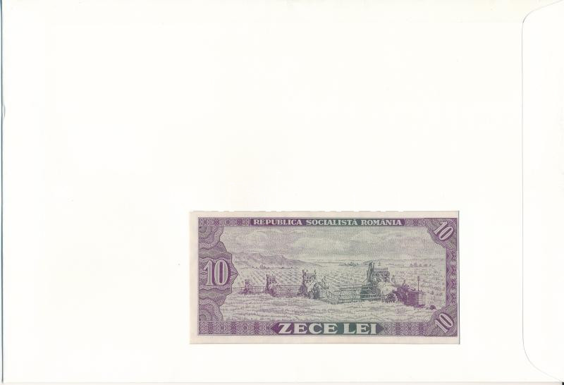 Románia 1966. 10L felbélyegzett borítékban, bélyegzéssel T:I Romania 1966. 10 Lei in envelope with stamp and cancellation C:UNC - Image 2