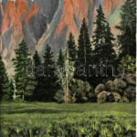 Dolomiti, Dolomiten, Dolomites (Südtirol); Der Plattkofel v. Confinboden / Sassopiatto (EM)