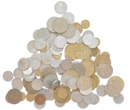 ~360g vegyes, nagyrészt forint érmetétel, közte 1993-1996. 100Ft (4xklf) stb. T:2