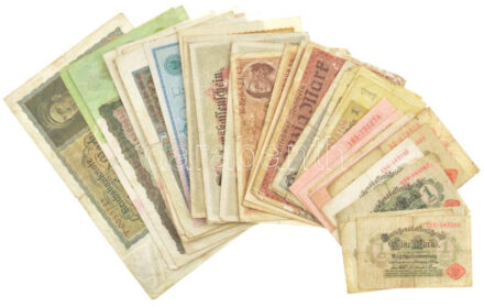 Német Birodalom 1908-1937. 43db-os bankjegytétel T:III-IV German Empire 1908-1937. 43pcs banknote lot C:F-G