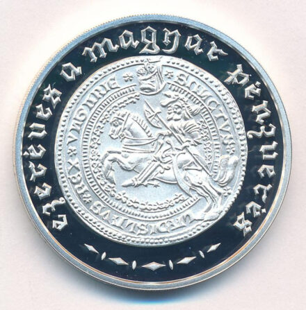 2001. 3000Ft Ag 'Ezeréves a magyar pénzverés' kapszulában, tanúsítvánnyal, T:BU Adamo EM170