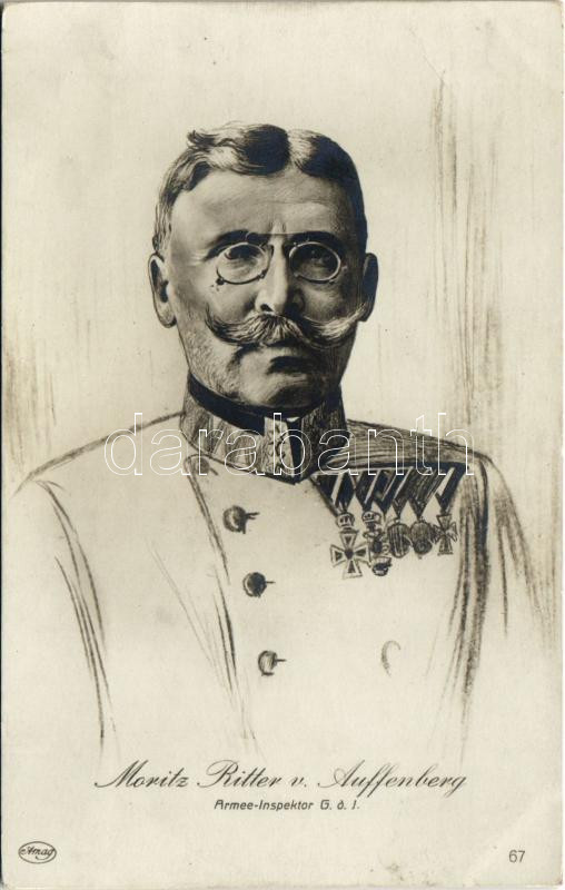 Moritz Ritter v. Auffenberg. Armee-Inspektor G.d.I. / WWI Austro-Hungarian K.u.K. military officer, commander