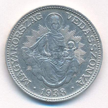 1938. 2P Ag 'Madonna' T:2 Adamo P7
