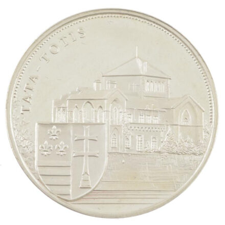 Bozó Gyula (1913-2004) 1996. 'Honfoglalás és Államalapítás Évfordulójára / Tata' kétoldalas Ag emlékérem műanyag tokban, peremén SZG beütéssel (43mm) T:1- (eredetileg PP)