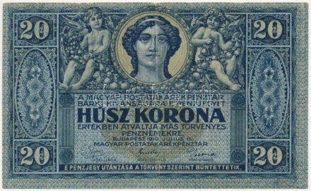 1919. július 15. 20K '1031 508595' T:III szép papír Adamo K19