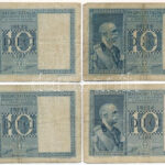 Olaszország 1935. 10L (4db) T:III,III- Italy 1935. 10 Lire (4pcs) C:F,VG Krause P#25