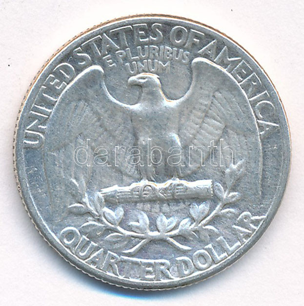 Amerikai Egyesült Államok 1942. 25c Ag T:2 USA 1942. 25 Cents Ag C:XF Krause KM#164 - Image 2