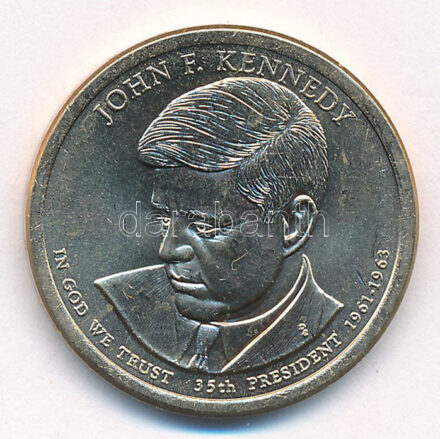 Amerikai Egyesült Államok 2015. 1$ Cu-Ni-Zn 'Elnöki Dollárok - John F. Kennedy' T:1- kis karc USA 2015. 1 Dollar Cu-Ni-Zn 'Presidential Dollar Coins - John F. Kennedy' C:AU small scratch Krause KM#608