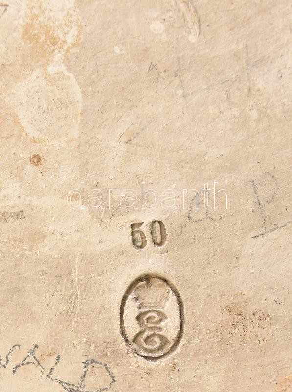 Eichwald fajansz fali dísz. Jelzett, hibátlan d: 19 cm - Image 3
