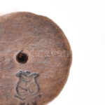 Kovács Éva: Furulyás lány. Mázas kerámia, jelzett, hibátlan 18 cm - Image 2