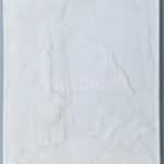 Herendi porcelán plakett. Farkasházy Jenő. Jelzett, biszkvit, hibátlan 10x12 cm