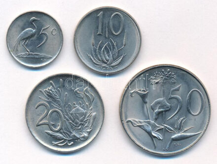 Dél-Afrika 1976. 5c - 50c Ni (4xklf) T:1,1- South Africa 1976. 5 Cents - 50 Cents Ni (4xdiff) C:UNC,AU Krause KM#93-96