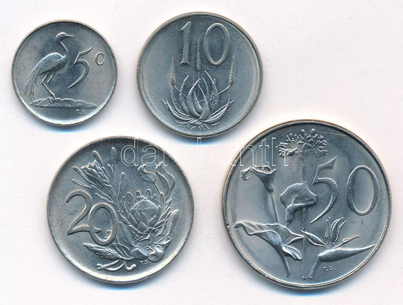 Dél-Afrika 1976. 5c - 50c Ni (4xklf) T:1,1- South Africa 1976. 5 Cents - 50 Cents Ni (4xdiff) C:UNC,AU Krause KM#93-96