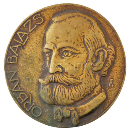 Tőrös Gábor (1934-2021) DN 'Orbán Balázs' öntött bronz emlékérem (145mm) T:2 hátoldalán furat