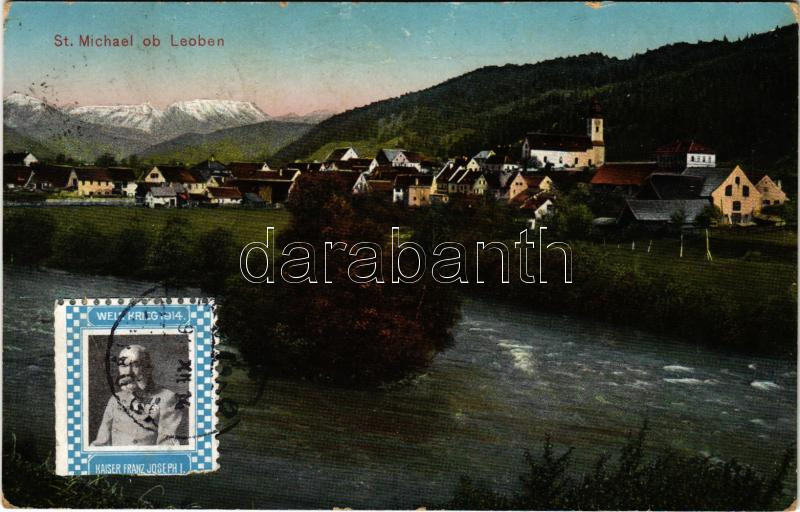1914 Sankt Michael in Obersteiermark (Steiermark), general view (EK)