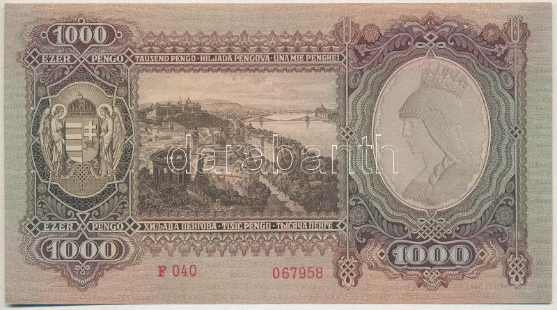 1943. 1000P 'F 040 067958' T:II Adamo P21