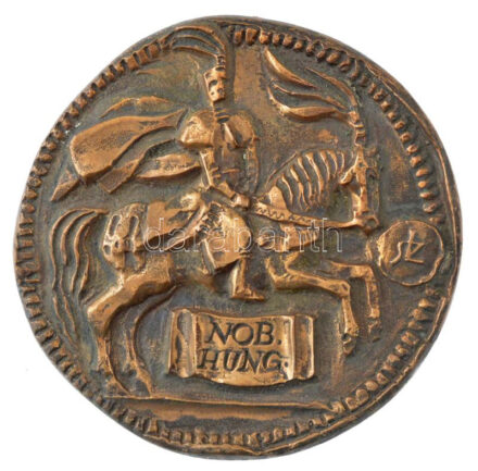 Szombathelyi László (1943-1987) DN 'Rákóczi Ferenc Nob. Hung.' bronz egyoldalas emlékérem (100mm) T:1-