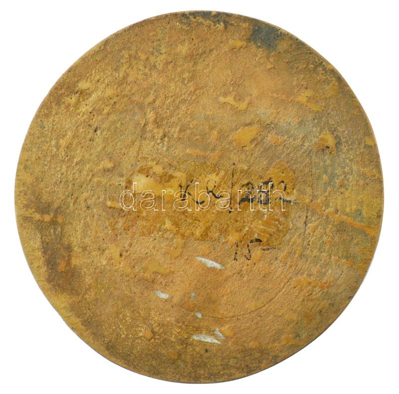 DN 'Férfi portré' bronz egyoldalas emlékérem (95mm) T:1- - Image 2
