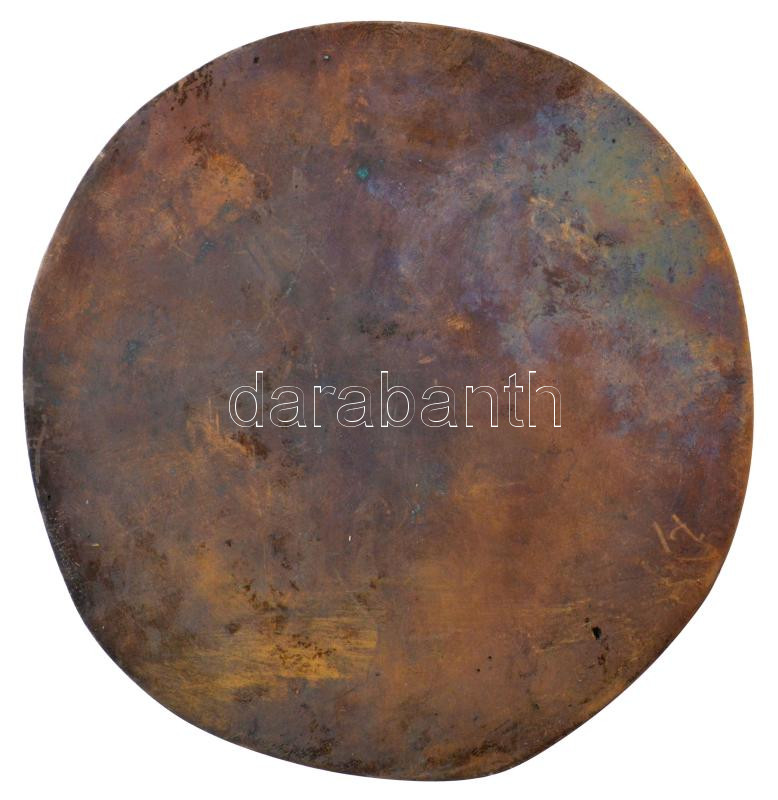 Kiss Kovács Gyula (1922-1984) DN 'Zrínyi Miklós' egyoldalas bronz emlékérem (120mm) T:1- - Image 2