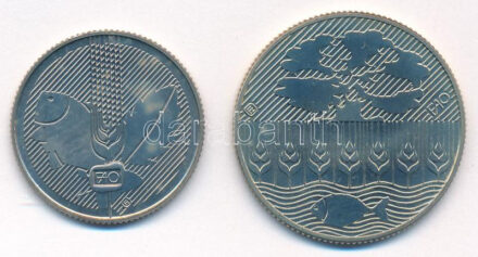 1985. 20Ft Cu-Ni 'FAO' + 100Ft Cu-Ni 'FAO' T:BU Adamo EM90, EM91