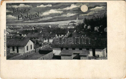 Piski, Simeria; Este. Főző József kiadása / night (EK)
